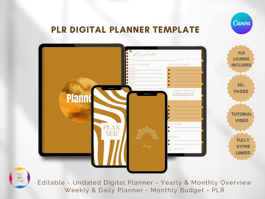 Sun PLR Digital Planner Template