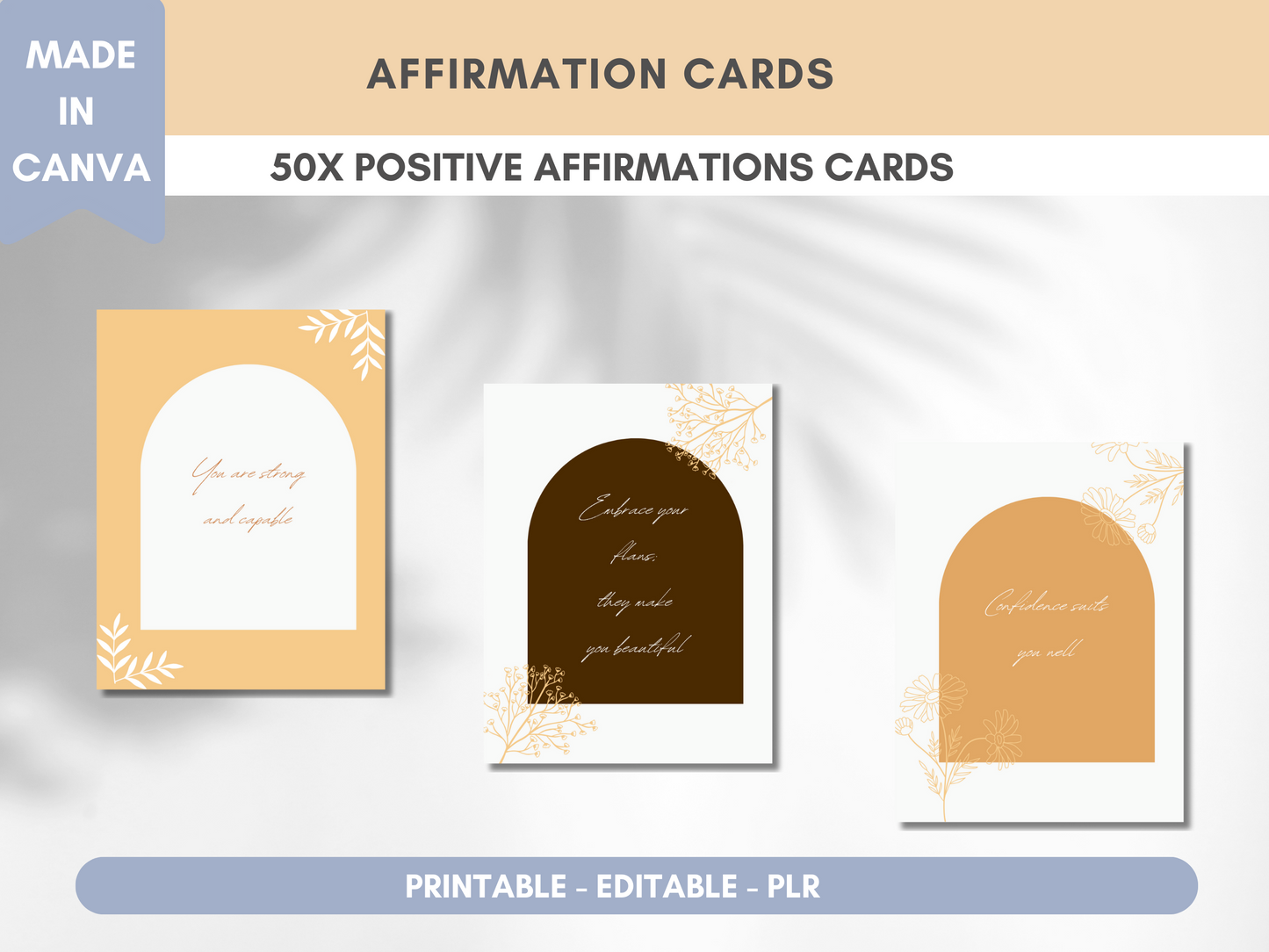 Boho Positivity Cards | Mindfulness Cards | Card Deck | Self Love | Affirmation Deck | Self Awareness | Daily Affirmation Cards | PLR Resell