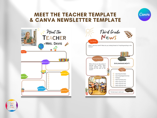 PLR Meet The Teacher Newsletter Template | Editable Teacher Introduction Template