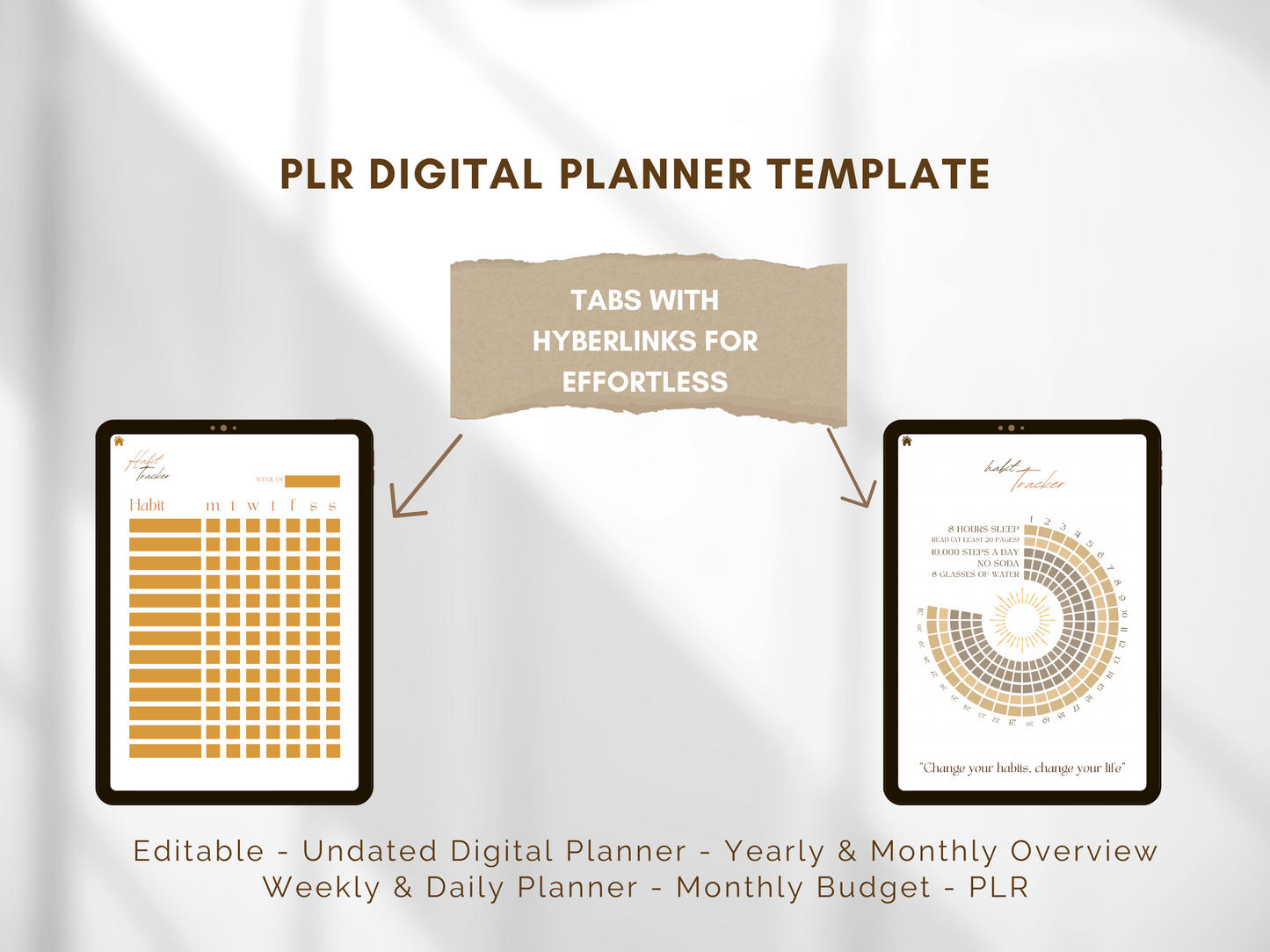 Sun PLR Digital Planner Template